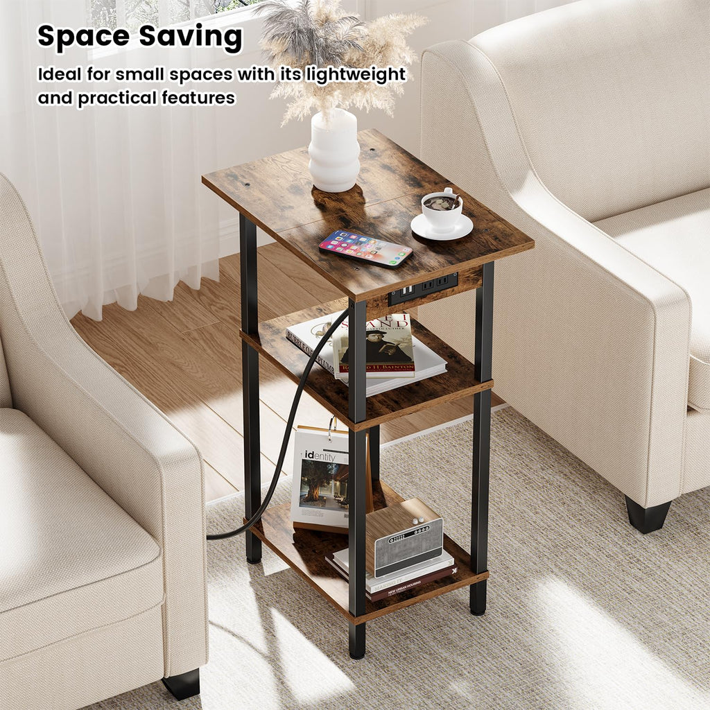 Tall End Table with Charging Station M55786