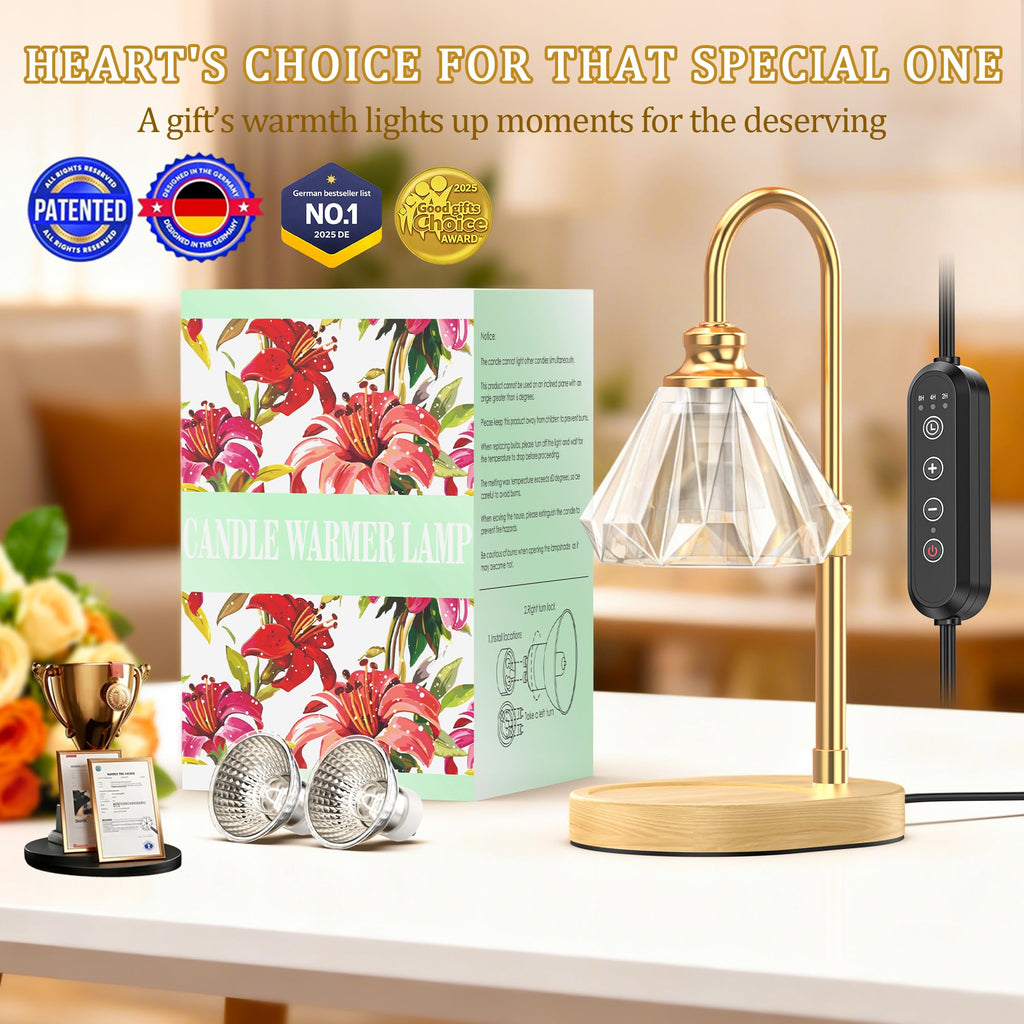 Dimmable Adjustable Candle Warmer Lamp with Timer H9022