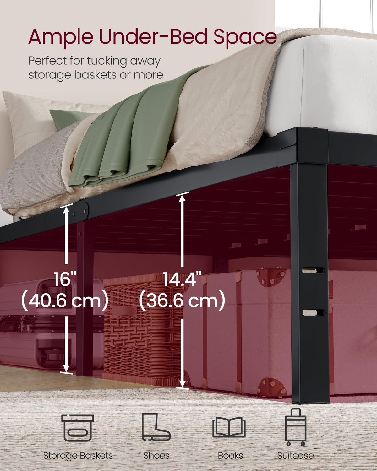 Twin Metal Bed Frame C197