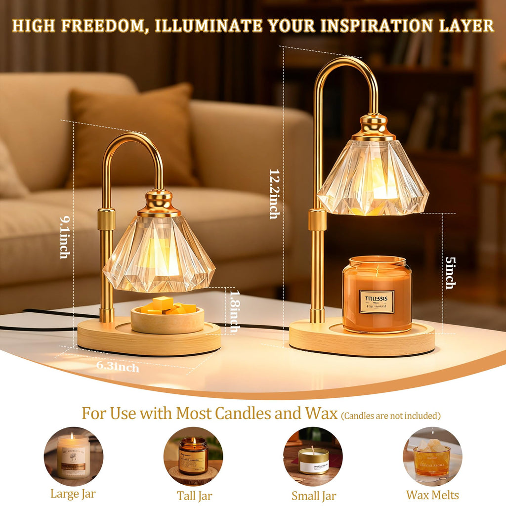 Dimmable Adjustable Candle Warmer Lamp with Timer H9022