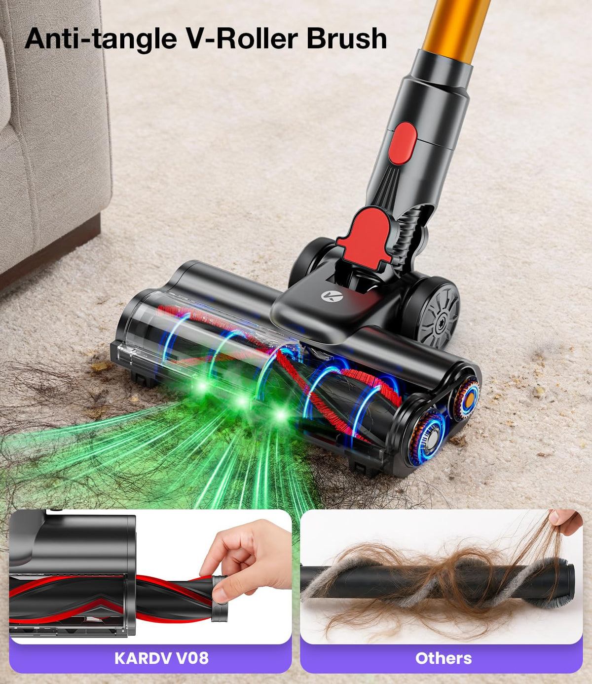 600W 50KPA Cordless Stick Vacuum Cleaner T96743