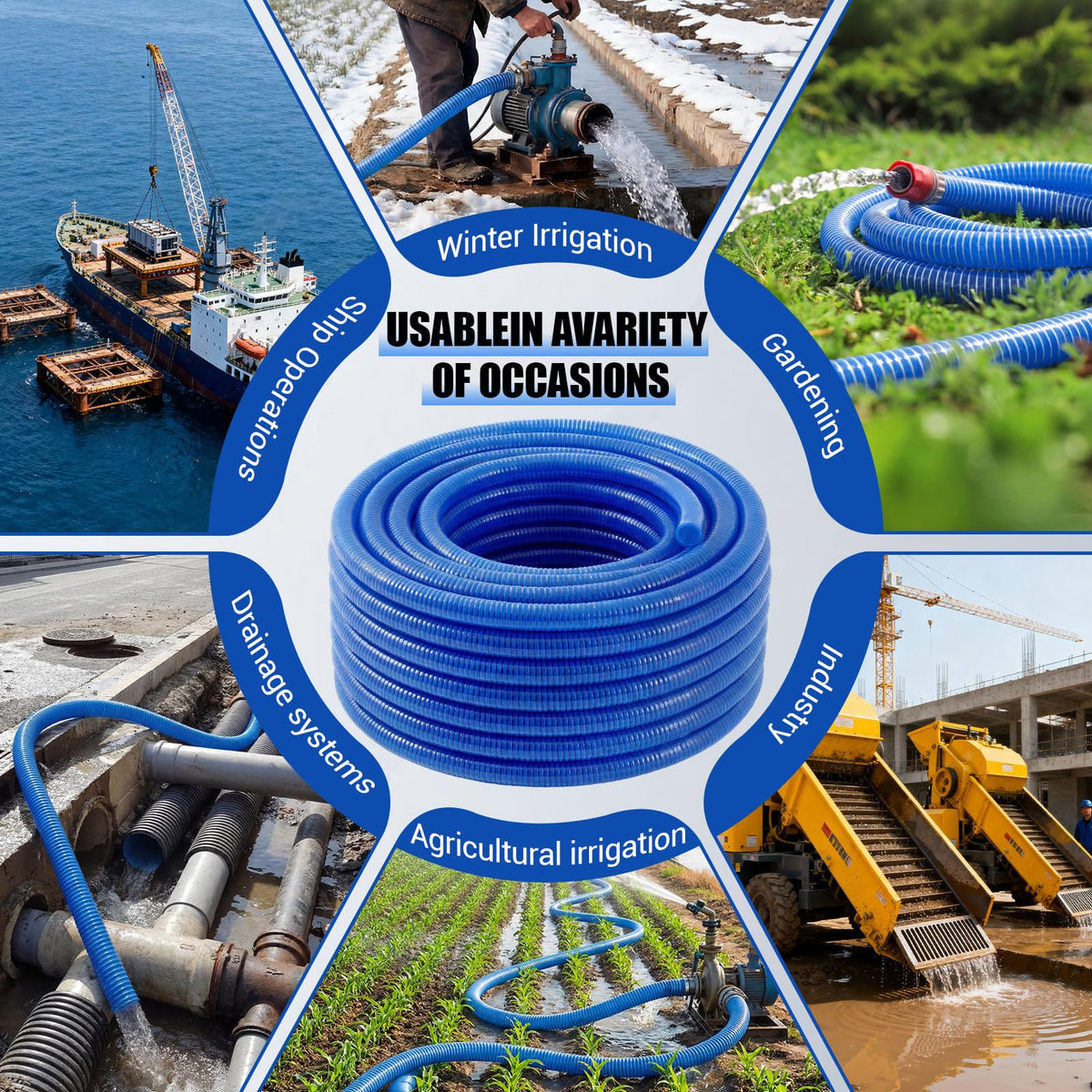 Blue Heavy Duty PVC Suction Hose R47725