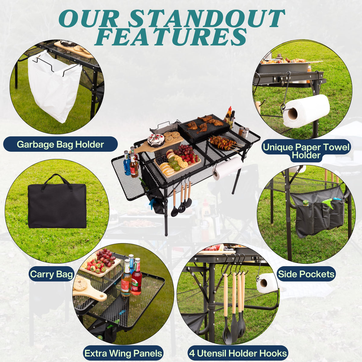 3x2 FT Folding Table with Carry Bag J228519