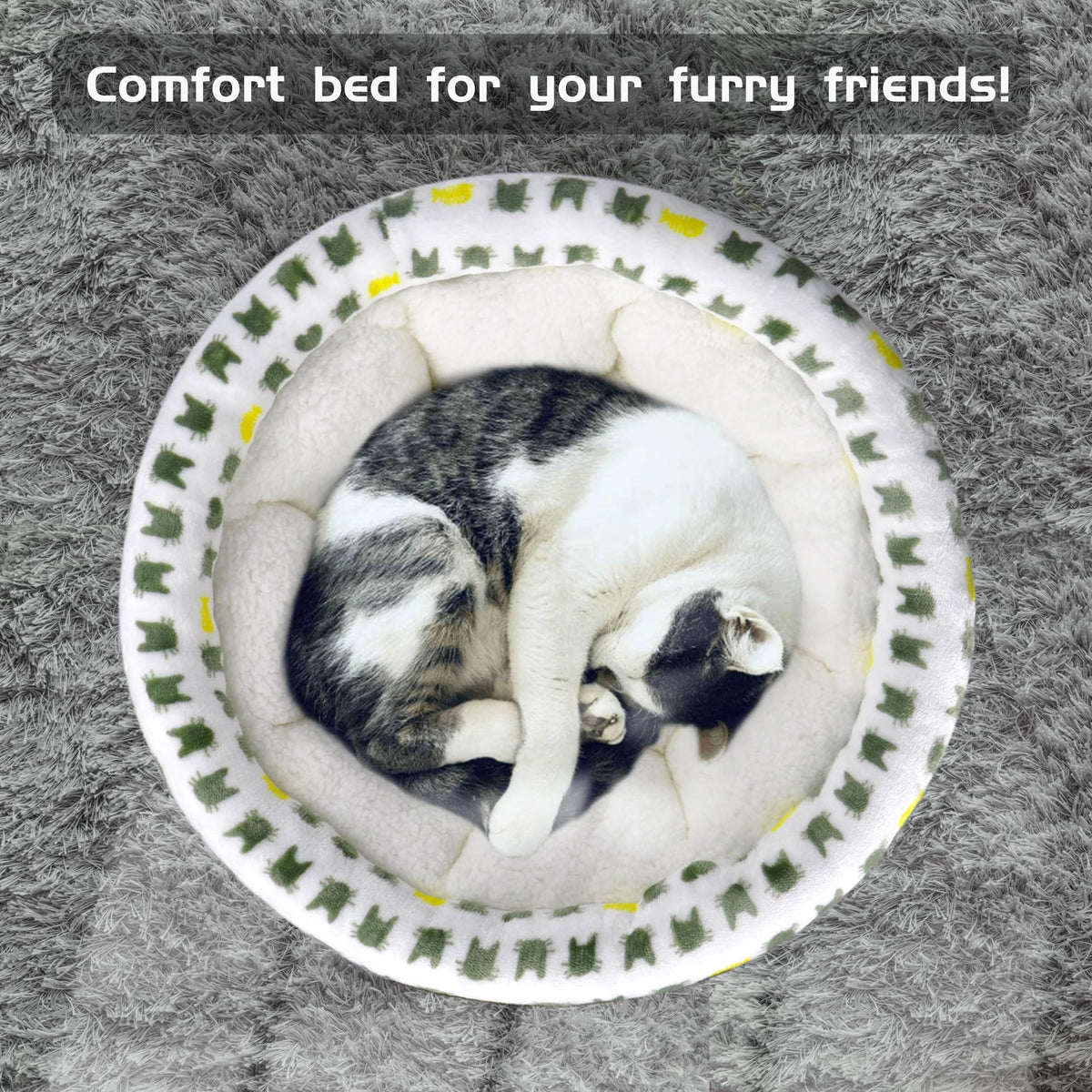 Beige Washable Dog Sofa Bed S773