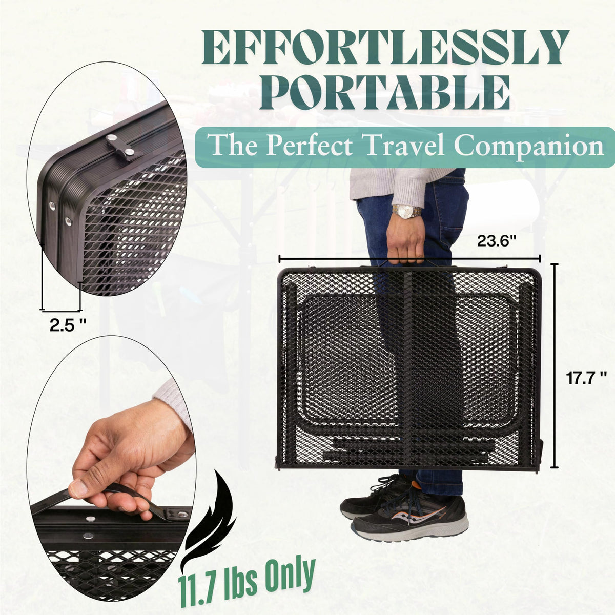 3x2 FT Folding Table with Carry Bag J228519