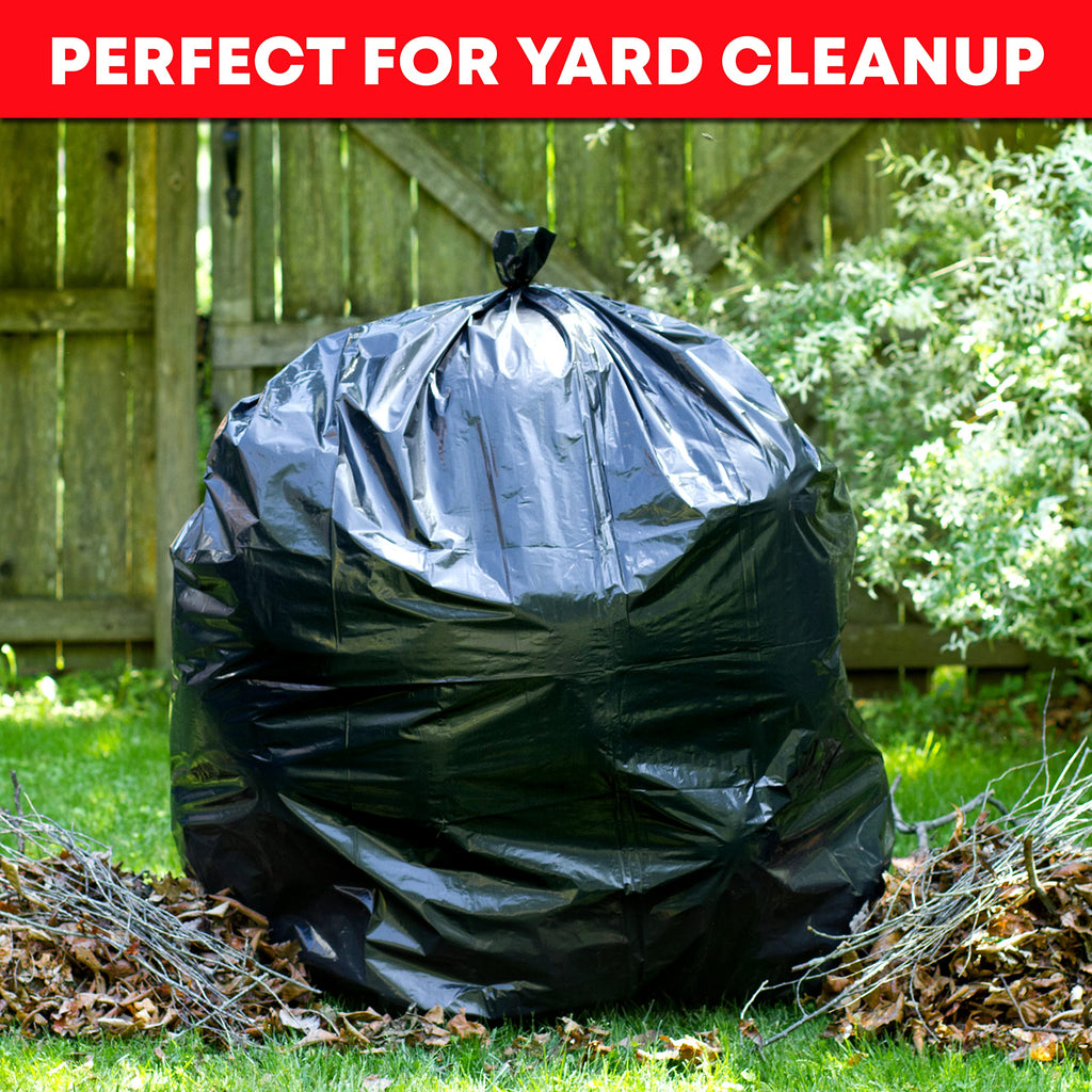 55-60 Gallon Heavy Duty Black Trash Bags 150 Bags L278160