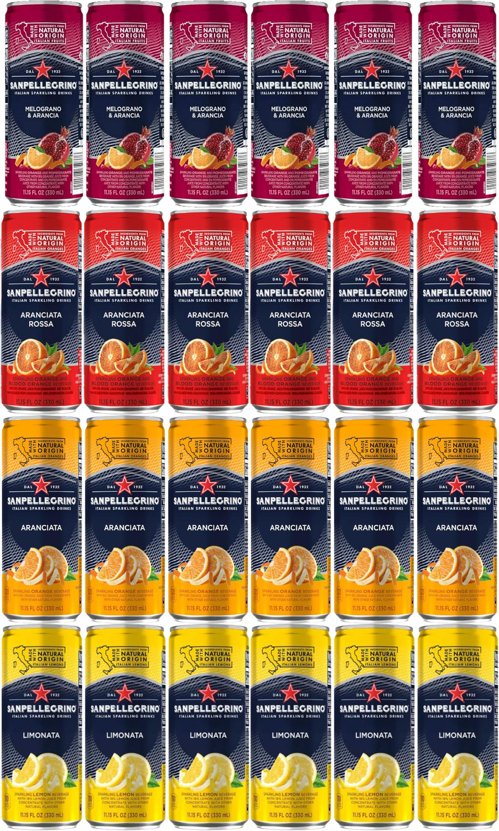 Sparkling Water Variety 4 Flavors 24 Pack H973