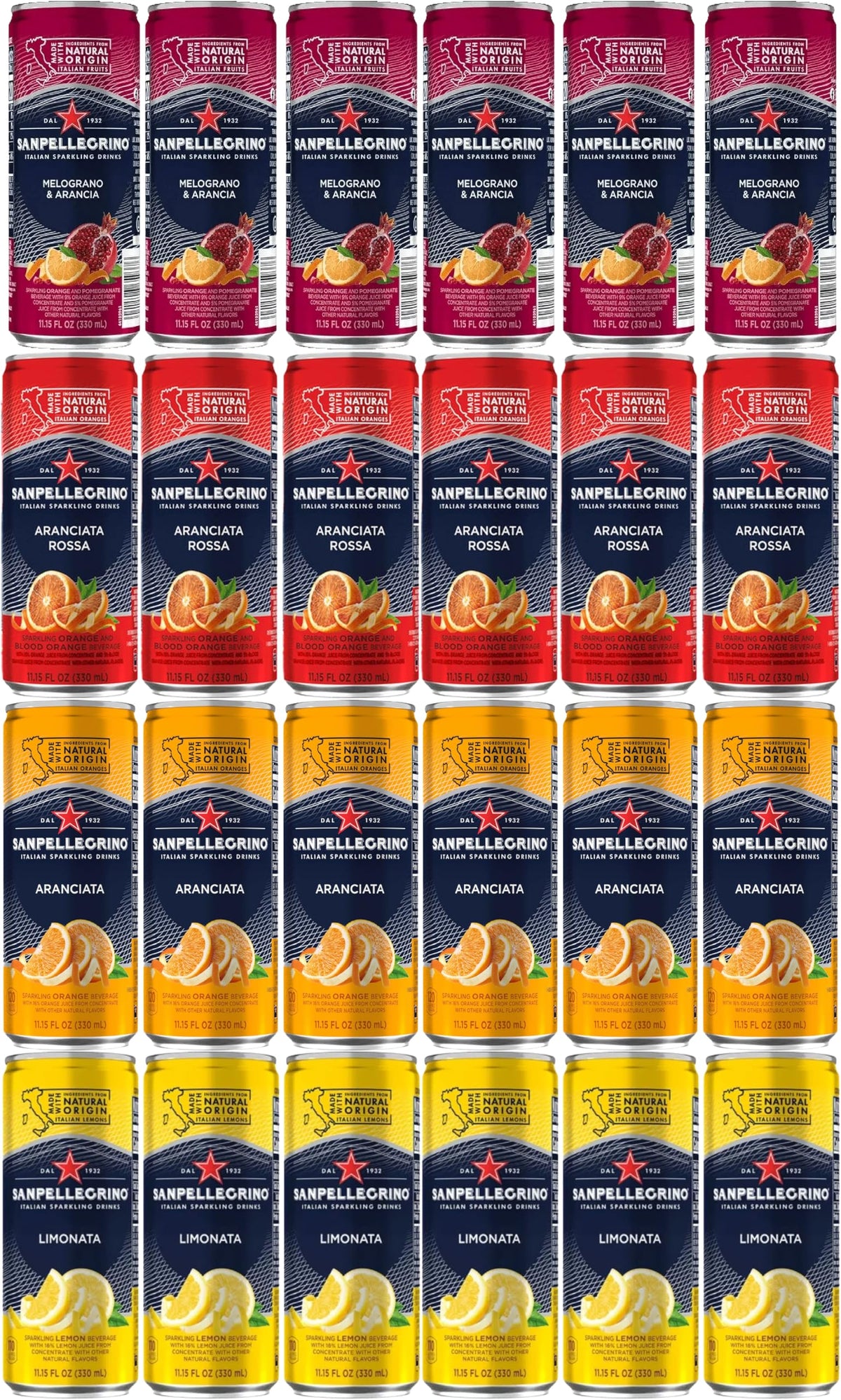 Sparkling Water Variety 4 Flavors 24 Pack H973